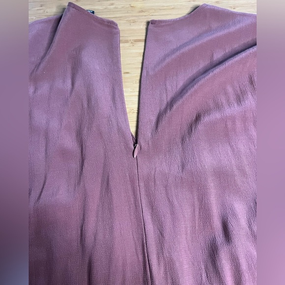 GUC Eileen Fisher- Cropped Wide-Leg Tencel Blend Jumpsuit in Color Ruset. Size M - Picture 10 of 11